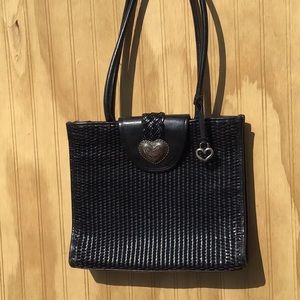 weaved handbag vintage black
